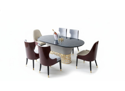 Komplett Set Esstisch 4x Stühle Esszimmer Set Ess Gruppe Holz Tisch Tische