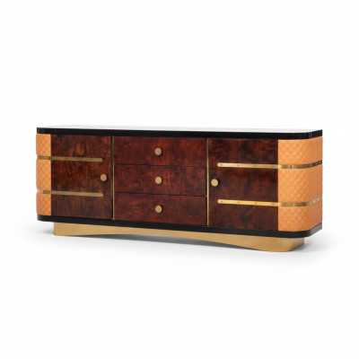 Deko Designer Kommode Anrichte Side Low Board Schrank Wohn Zimmer Regal