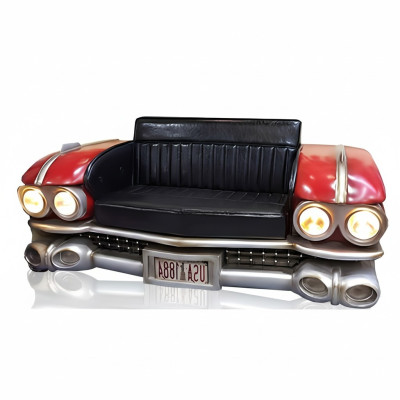 Sofa Auto Halbes Fahrzeug Ratro Cinema Couch Polster Garnitur Ledersofa