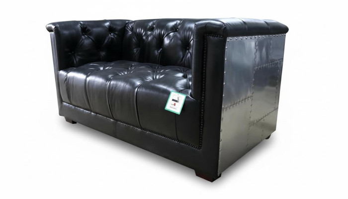 Echtleder Sofa Zweisitzer Flugzeugsessel Aviator Armlehnsessel Neu Ledersessel
