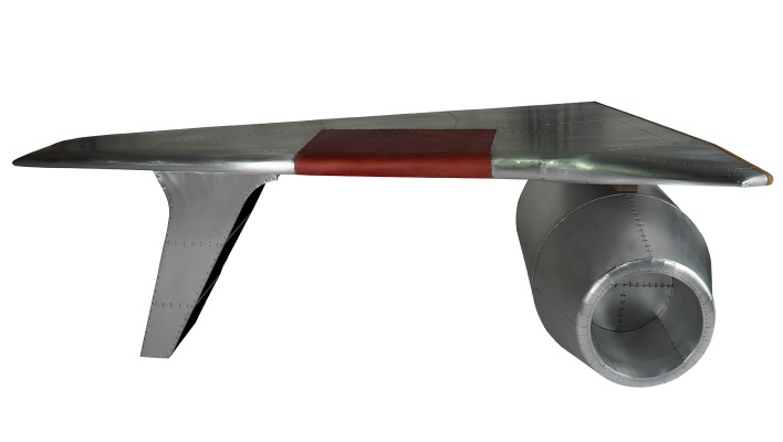 Flugzeug Flügel Schreibtisch Bürotisch Tisch Aviator Design Luxus Möbel