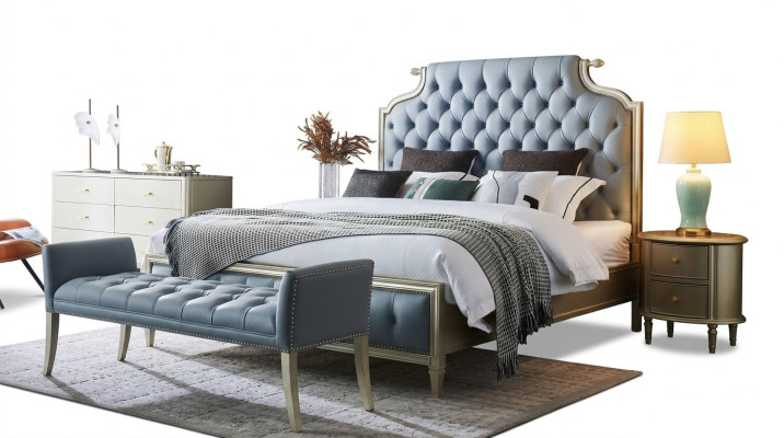 Ein hochwertiges Designer-Bett im Chesterfield-Stil für Ihr Schlafzimmer 