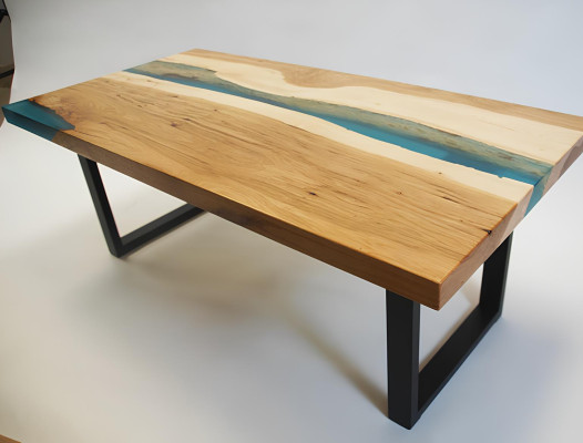 Couchtisch River Table Epoxidharz Massiv Tische 120x70 Flusstisch Echtes Holz
