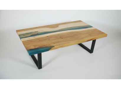 Couchtisch River Table Epoxidharz Massiv Tische 120x70 Flusstisch Echtes Holz