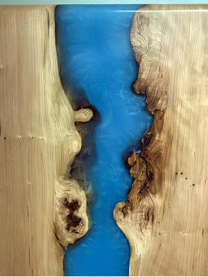 Esstisch River Table Massiv Tische 220x100 Flusstisch Meer Waterfall Epoxidharz