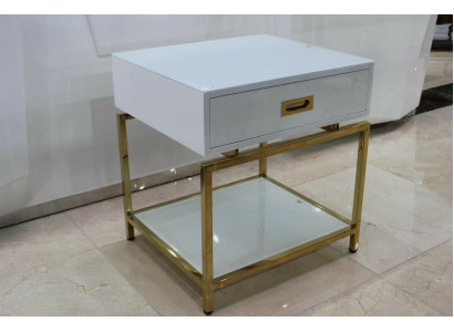 Beistelltisch Couchtisch Kaffetisch Quadrat Wohnzimmertisch Weiß Sofort