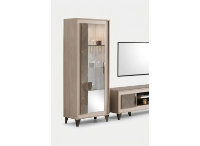 Vitrine Glasschrank Regal Bücherschrank Wohnwand Schrank Möbel Regale Wohnzimmer