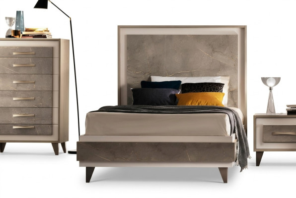Polsterbett Betten Bett Polster Holz Designer Hotel Design arredoclassic 120 cm