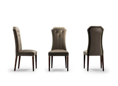 Sessel Stuhl 1x Esszimmer Fernseh Lounge Textil Sitz Polsterstuhl arredoclassic