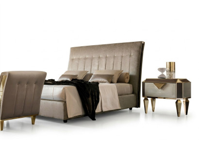 Designer Polsterbett Bett Betten Lederbett Doppelbett Ehebett Designerbett NEU