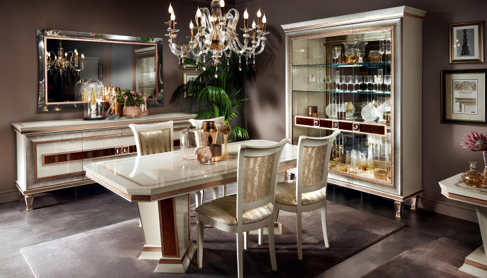 Esstisch Esszimmer Set Essgruppe Möbel Tisch 5tlg Stuhl 4x Stühle arredoclassic