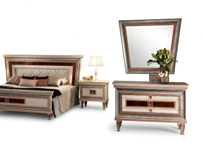 Elegante Stil Möbel Schlafzimmer Kommode Schrank Klassische Anrichte mit Spiegel