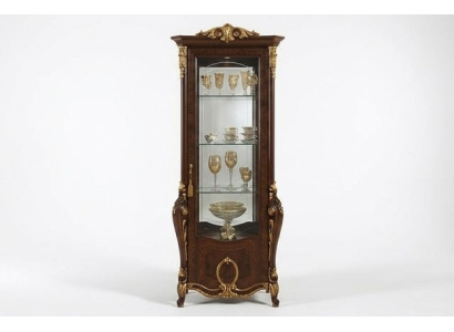 Klassische Schrank Bücherschrank Bücherregal Vitrine Vitrinenschrank Glasschrank