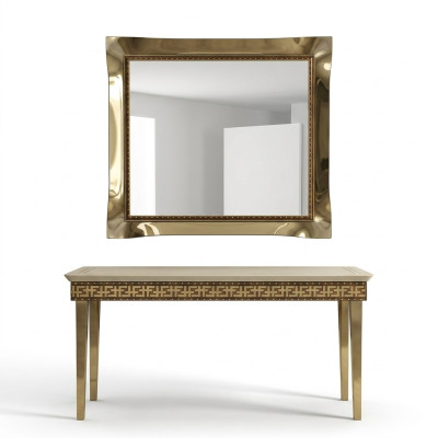 Spiegel Wandspiegel Barock Rokoko Dielen Wohnzimmer Bad Holz Glas Design