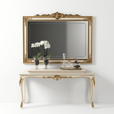 Wandspiegel Holz Rahmen Goldener Spiegel Hängespiegel Wandspiegel Wohnzimmer Neu