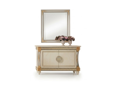 Spiegel Kommode Schrank Kommoden Anrichte Schlafzimmer Set Holz 2tlg Möbel