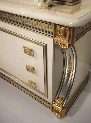 Buffet Anrichte Kommode Spiegel Echte Handarbeit Barock Rokoko arredoclassic