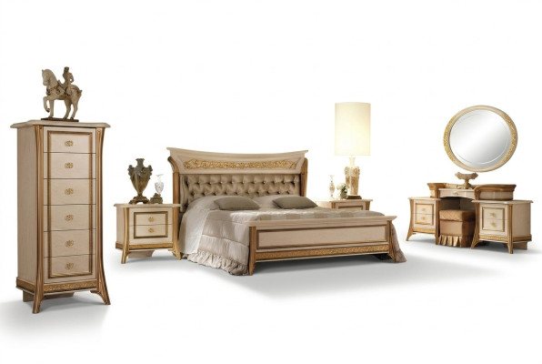Klassisch Designer Holz Bett Schlafzimmer Edles Polster Möbel Doppel Betten Neu