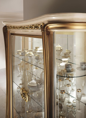 Vitrine Kommoden Vitrinen Kommodenschrank Glas Schrank Italien arredoclassic
