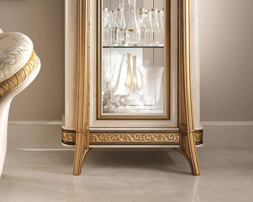 Vitrine Schrank Klassische Vitrinen Wohnzimmer Schränke Anrichte arredoclassic