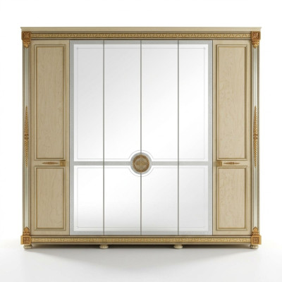 Klassische Schränke Schrank Schrankwand Kleiderschrank 6 Türen Holz Neu Möbel