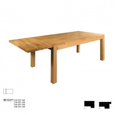 Tisch Esstisch Massive Möbel Esszimmer 180x90cm Echtes Holz Vollholz Neu Tische