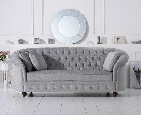 Chesterfield Sofa Couch Polster Stoff Leder Couchen Polster Garnitur 3 Sitzers