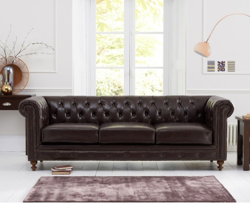 Chesterfield Sofa Couch Polster Stoff Leder Couchen Polster Garnitur 3 Sitzer