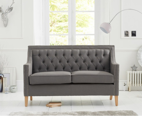 Chesterfield Sofa Couchen Polster Garnitur Couch Polster Stoff 2 Sitz