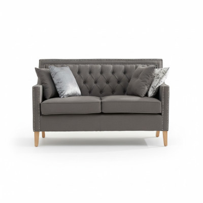 Chesterfield Sofa Couchen Polster Garnitur Couch Polster Stoff 2 Sitz