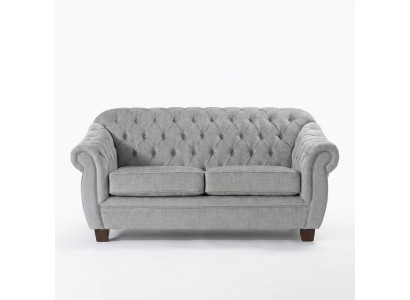 Chesterfield Sofa Couch Polster Stoff Leder Couchen Polster Garnitur 2 Sitzer