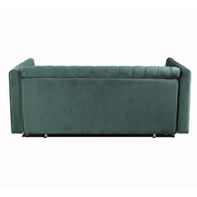 American Style Chesterfield Sofa Couch Leder Polster Dreisitzer Grün