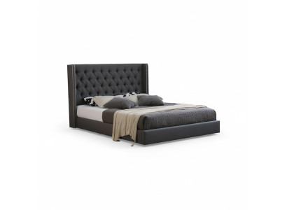 Großes Graues Chesterfield Doppelbett Royale Luxus Betten