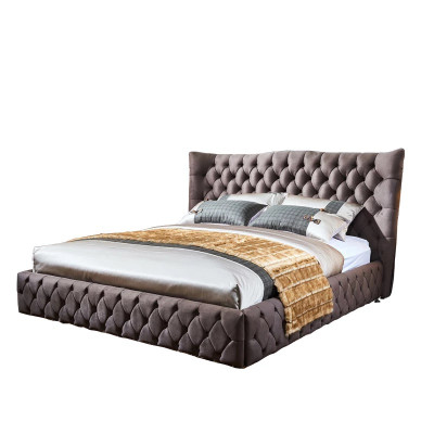 Chesterfield Big Bett Großer Kopfteil Ohren Betten Polster Doppelbett