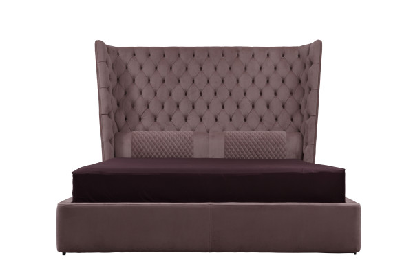 Englisches Großes Bett Chesterfield Doppelbett Designer Hotel Samt Möbel