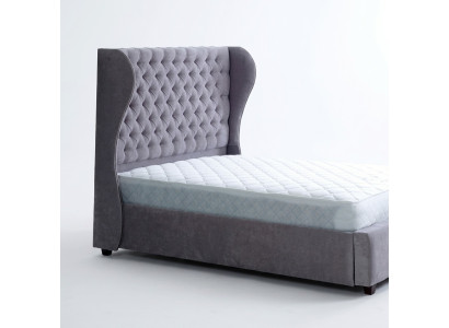 Chesterfield Designer Bett Schlafzimmer Textil Leder Polster 140/160/180/200cm