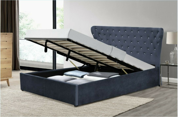 Chesterfield Bett Design Schlafzimmer Englische Betten Textil Polster