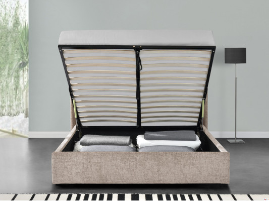 Chesterfield Bett Design Schlafzimmer Englisches Betten 180x200cm Textil