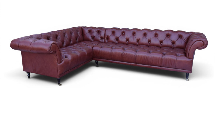 Edles Chesterfield Sofa Eckcouch Polster Garnitur -Maßanfertigung