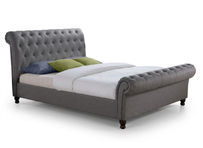 Klassisches Design Bett Polster Textil 140x200cm Betten jvmoebel ® Chesterfield