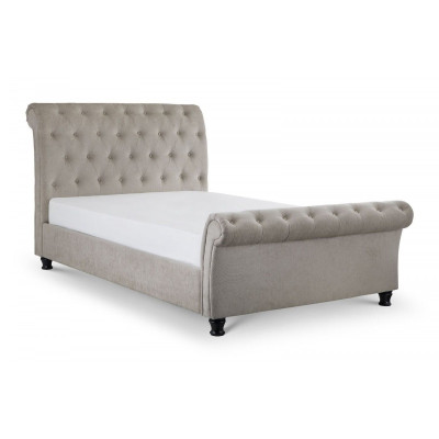 Chesterfield Design Polster Englisches Bett Grau 160/180x200 Doppelbett Betten