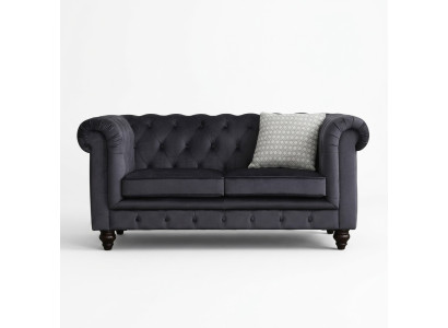 Sofa Luxus Textil Chesterfield Couch Sofas Polster 2 Sitzer Zweisitzer