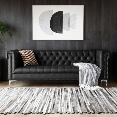 Englische Stil Möbel Chesterfield Drei Sitzer Couch Pink Turkis 3er Blau Sofa