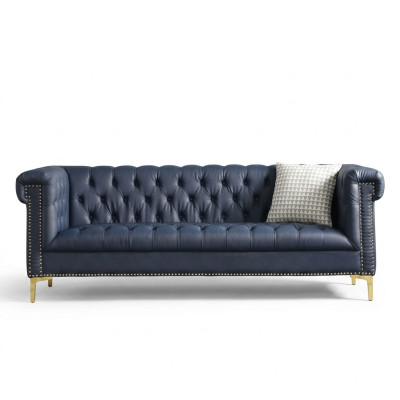 Chesterfield Leder Polster Design Sofa Luxus Couch Klassische Sofa 3 Sitzer Neu
