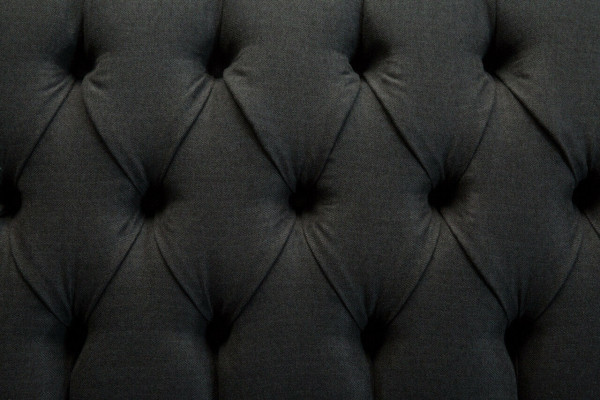 Klassische Chesterfield Couch 3 Sitzer Sofa Couch Samt Leder Blau Design Polster