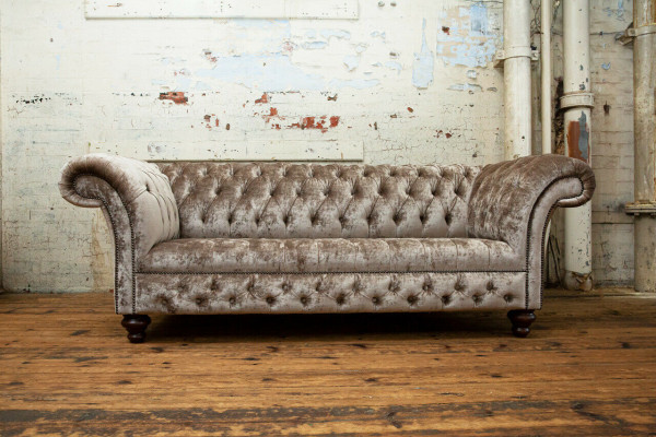 Design Dreisitzer Couch Polster Sofa Moderne 3er Sitz Sofas Zimmer Möbel Grau