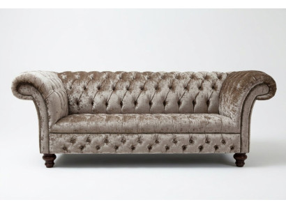 Design Dreisitzer Couch Polster Sofa Moderne 3er Sitz Sofas Zimmer Möbel Grau