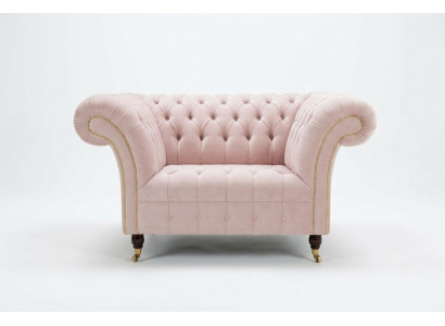 Chesterfield Sessel Fernseh Couch 1 Sitzer Sofa Stoff Couchen Polster Neu Textil