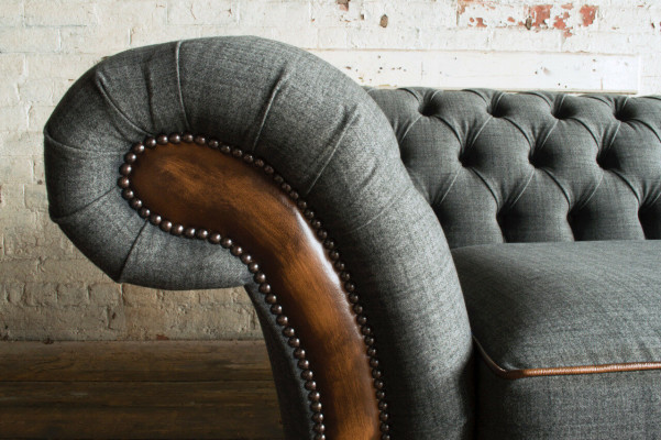 Edler Chesterfield Dreisitzer Wohnzimmer 3-Sitzer Sofa