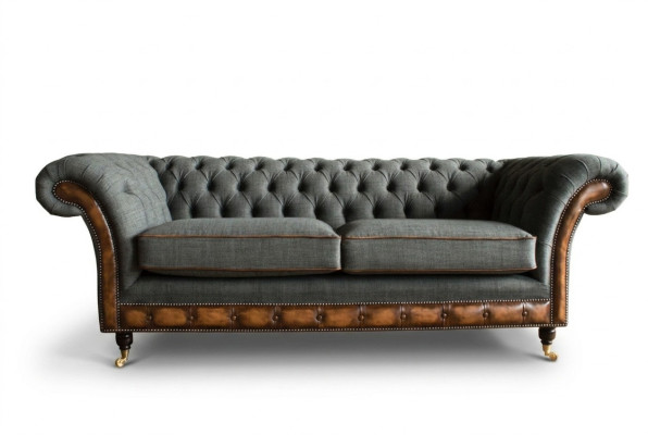 Edler Chesterfield Dreisitzer Wohnzimmer 3-Sitzer Sofa